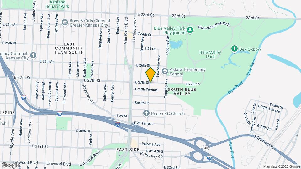 2701 Oakley Ave Map and Location Details