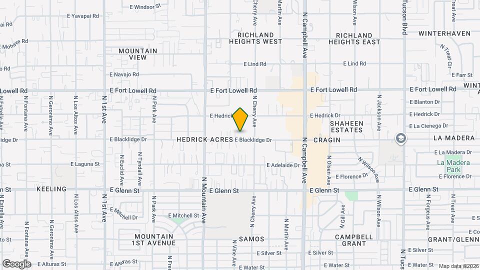 1507 E Blacklidge Dr Map and Location Details