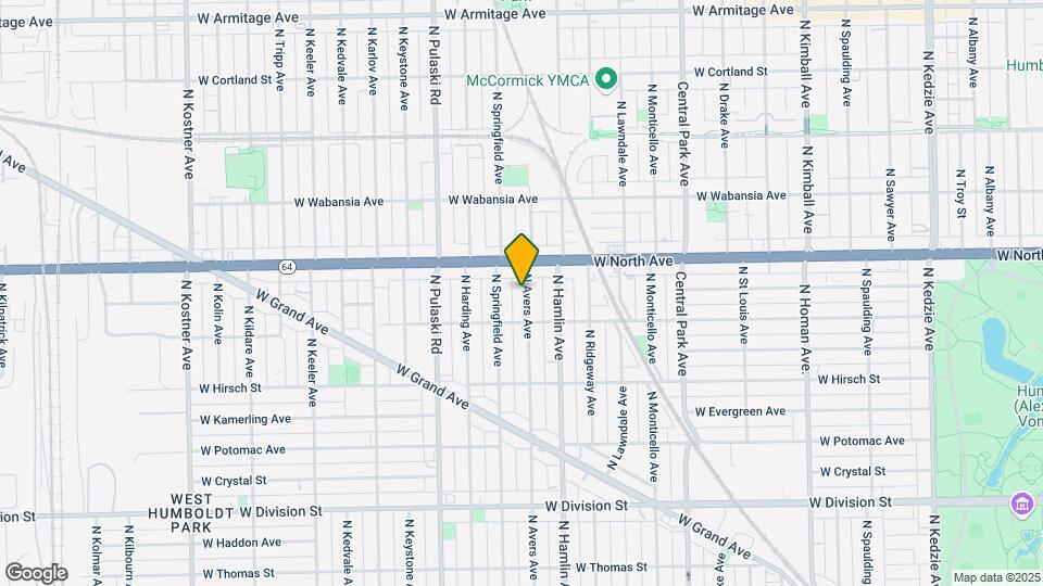 1530 N Avers Ave Map and Location Details