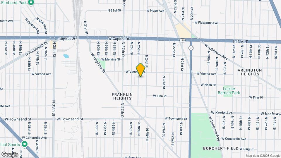 3726 N 25th St Map and Location Details
