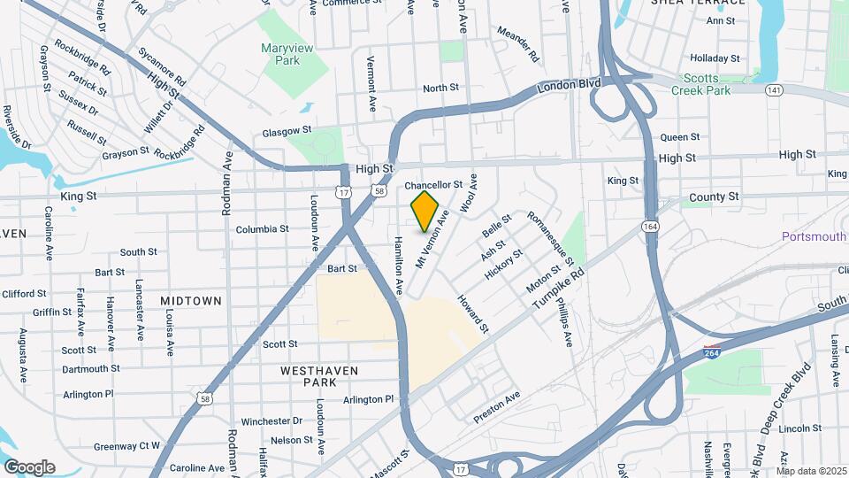1450 Mt Vernon Ave Map and Location Details