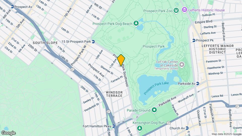 111 Prospect Park SW Mapa y Detalles de la Ubicación