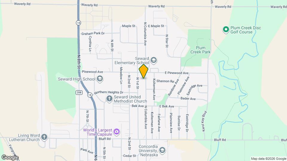 1707 N Columbia Ave Map and Location Details