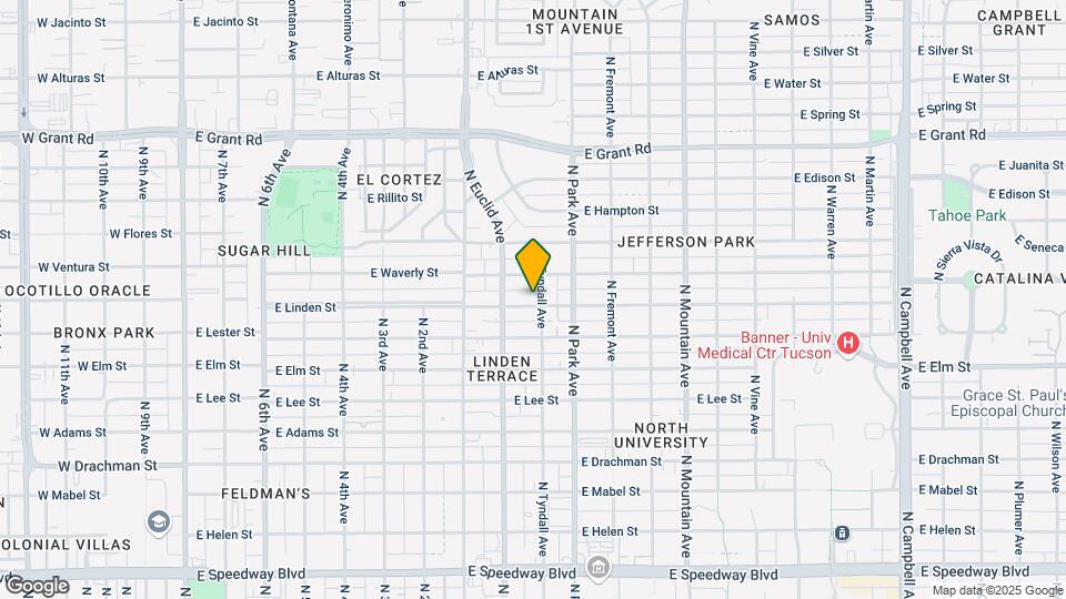 839 E Linden St Map and Location Details