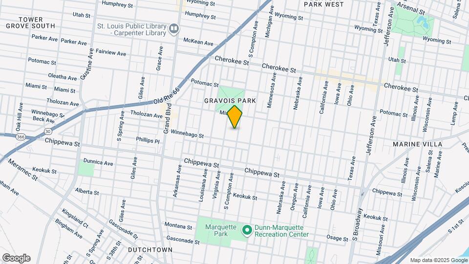 3639 S Compton Ave Map and Location Details