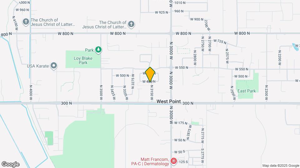 433 N 3150 W Map and Location Details