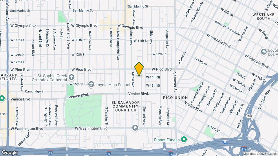 1401 S Westmoreland Ave Mapa y Detalles de la Ubicación