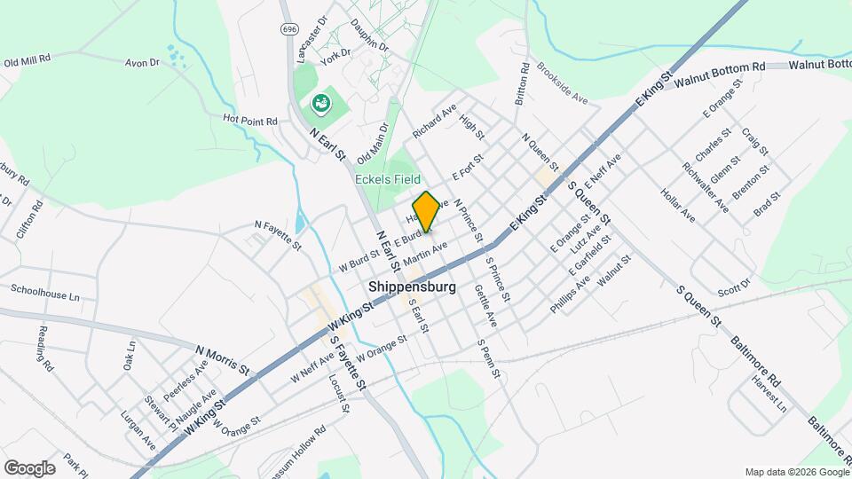 38 N Penn St Map and Location Details