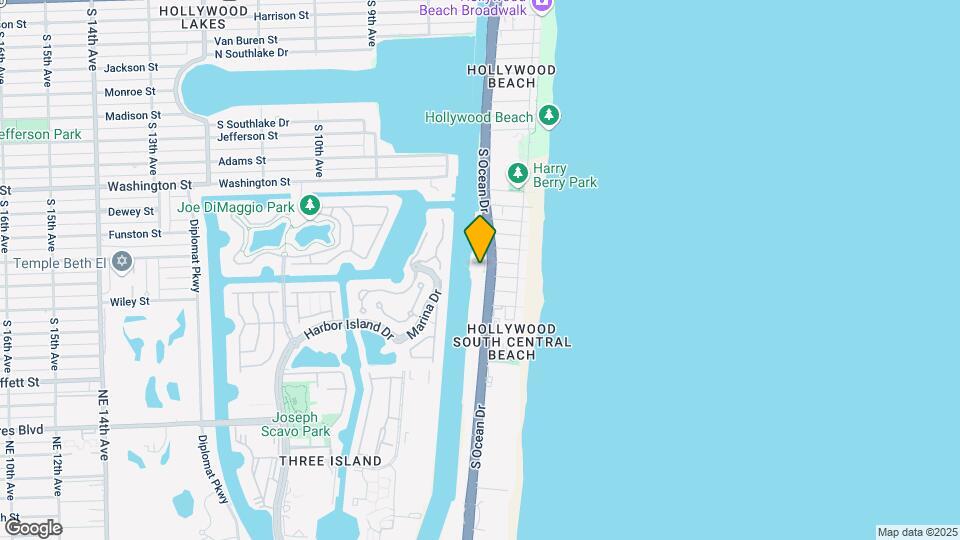 1400 S Ocean Dr Map and Location Details