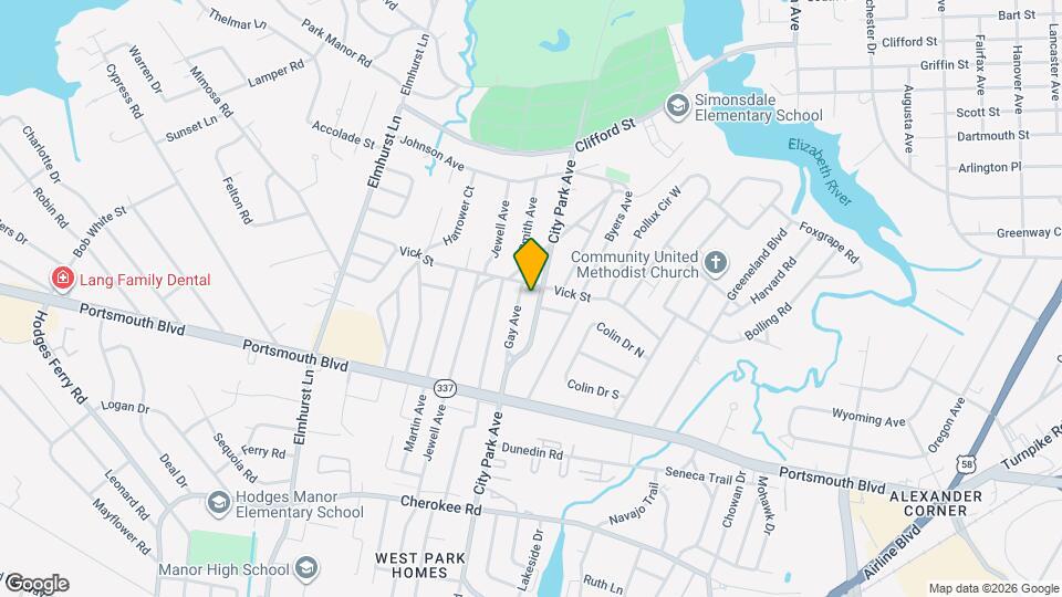 804 City Park Ave Map and Location Details