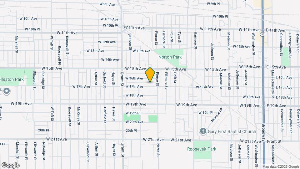 1236 W 17th Ave Map and Location Details