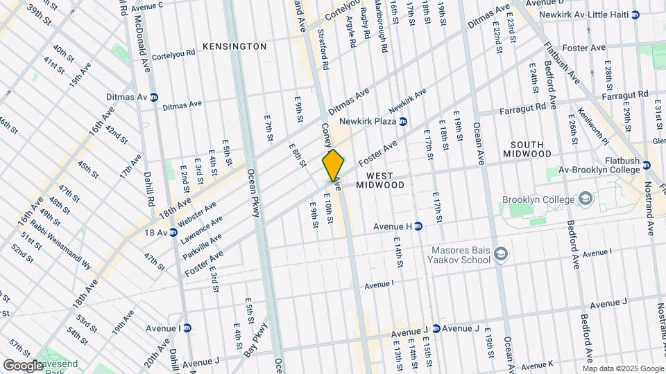 1048-1064 Coney Island Ave Mapa y Detalles de la Ubicación