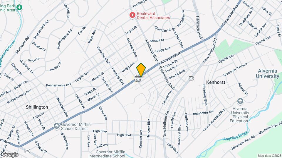 1424 Lancaster Ave Map and Location Details
