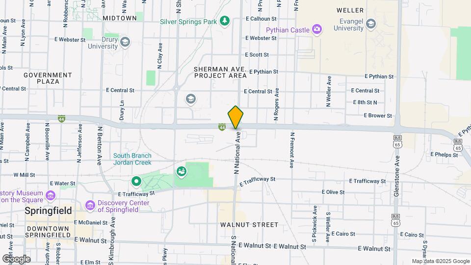 601 N National Ave Map and Location Details