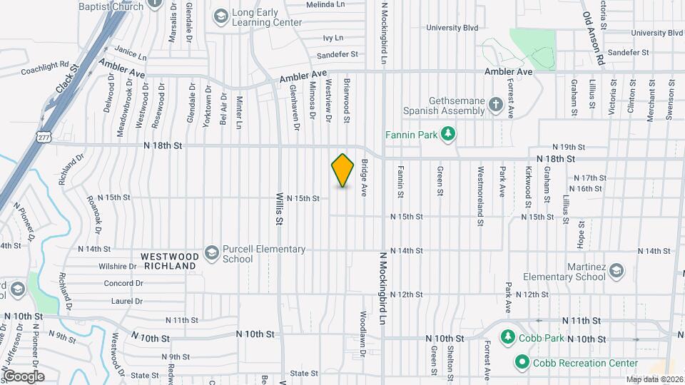 1602 Briarwood St Map and Location Details