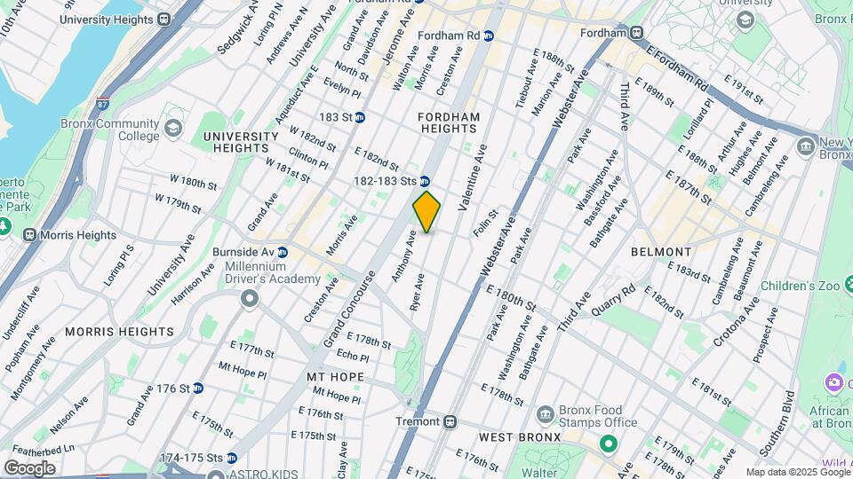 2115-2119 Ryer Ave Mapa y Detalles de la Ubicación