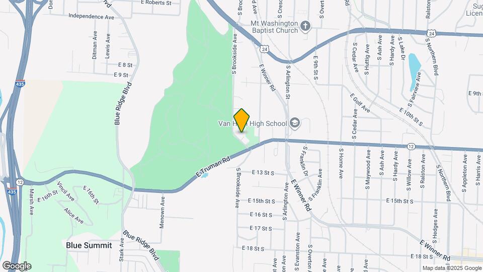 1101 S Brookside Ave Map and Location Details