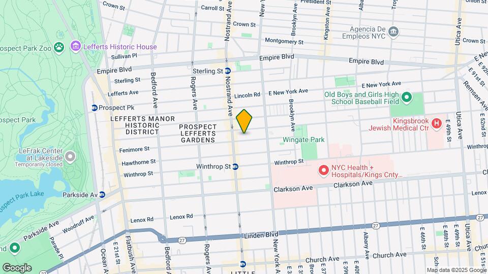391 Fenimore St, Unit Floor 1 Map and Location Details