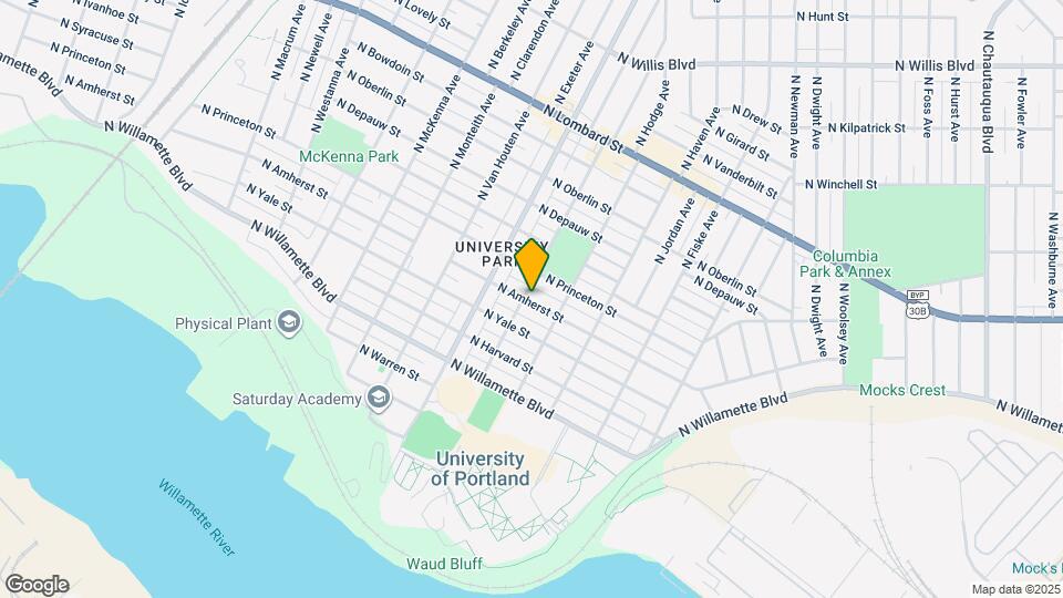 5233 N Amherst St Map and Location Details