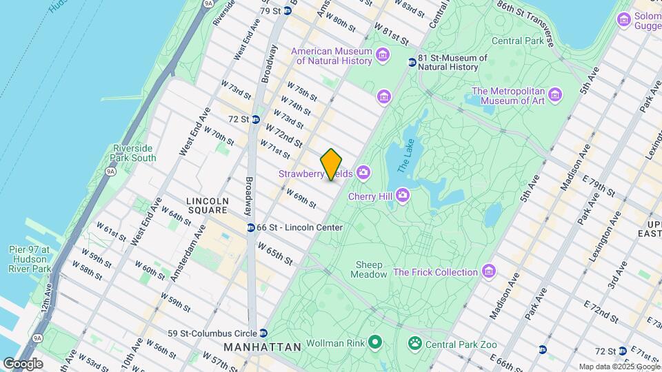8 W 71ST St Map and Location Details