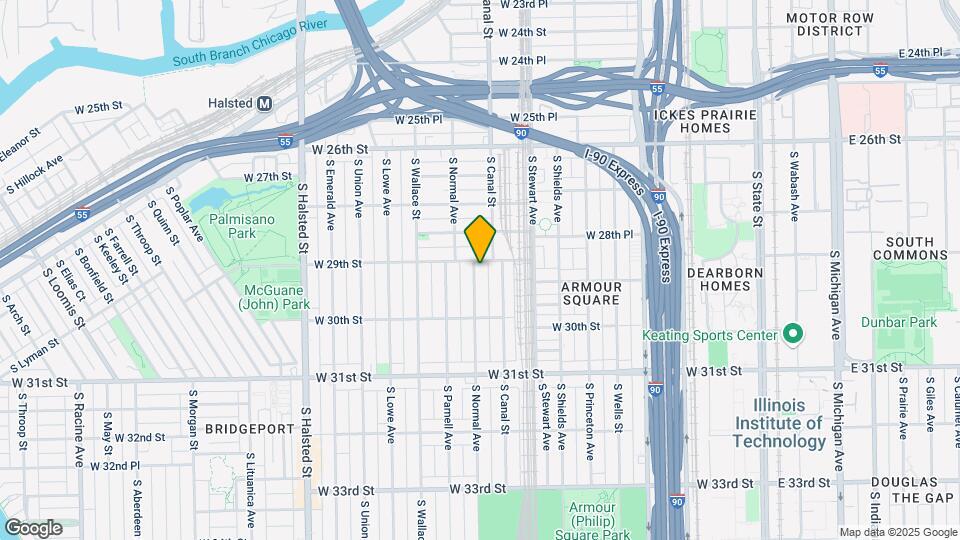 2905 S Normal Ave Map and Location Details