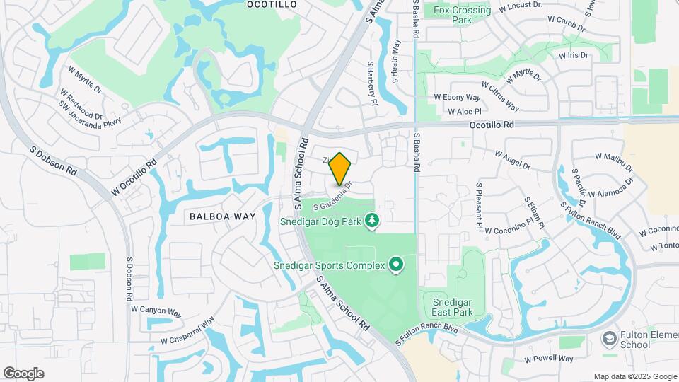 4322 S Gardenia Dr Map and Location Details