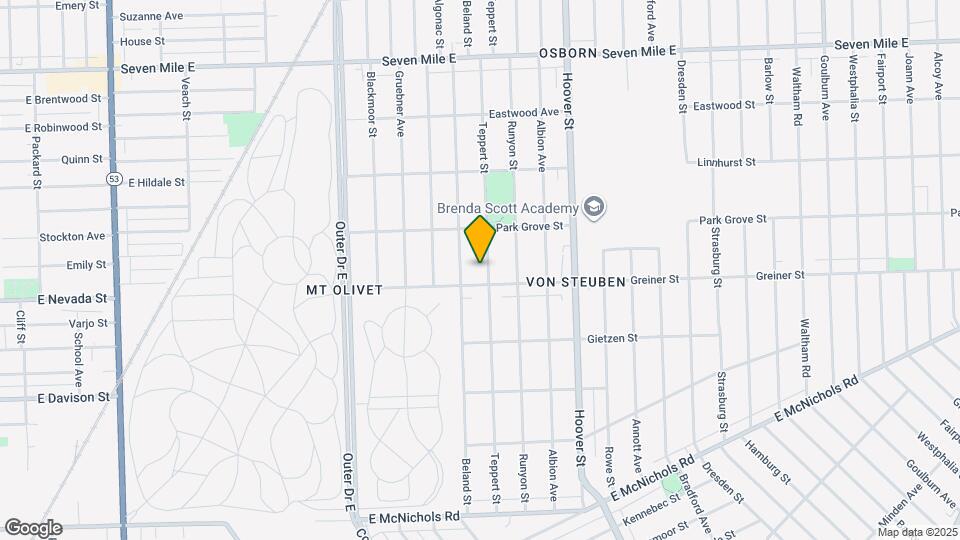 18025 Teppert St Map and Location Details