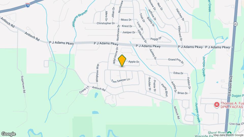 318 Riverchase Blvd Map and Location Details