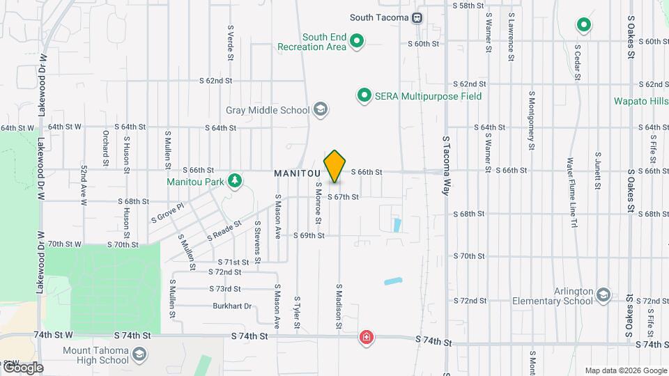 6618 S Madison St Map and Location Details