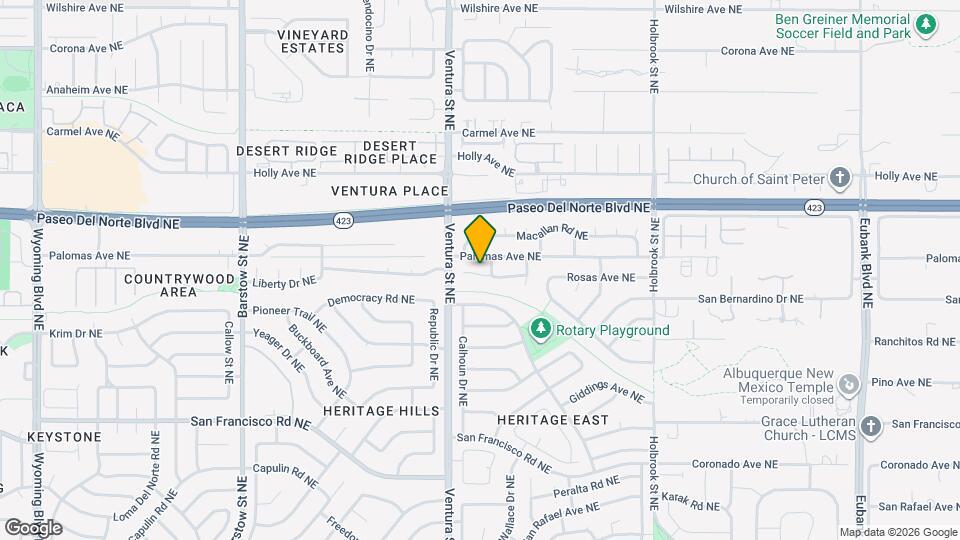 9121 Ridgefield Ave NE Map and Location Details