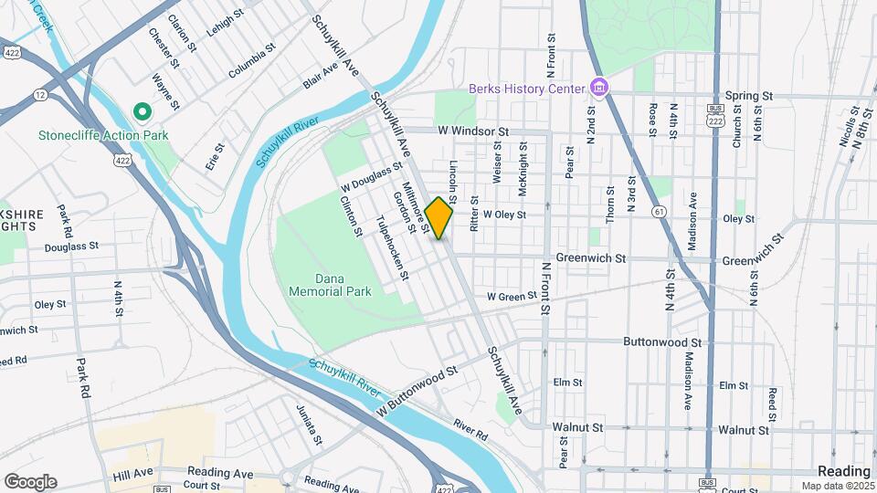 614-616 Schuylkill Ave Mapa y Detalles de la Ubicación