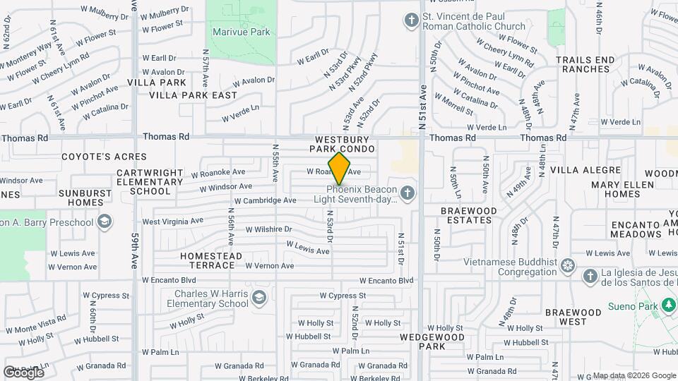 5317 W Windsor Ave Map and Location Details