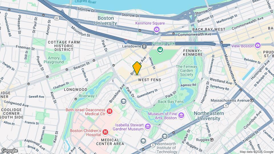 1365 Boylston St, Unit 7 Map and Location Details