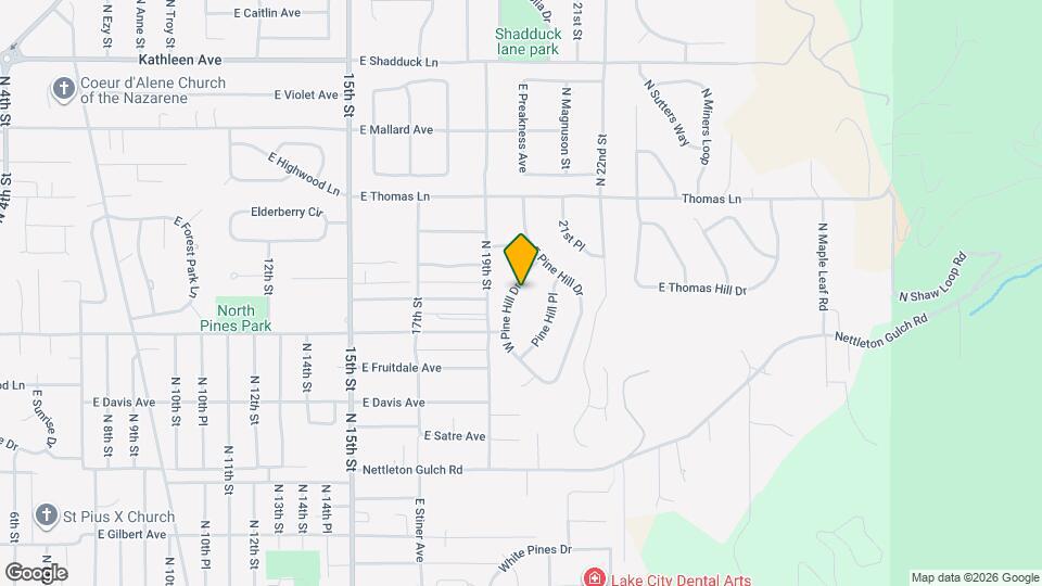 3420 W Pine Hill Dr Map and Location Details