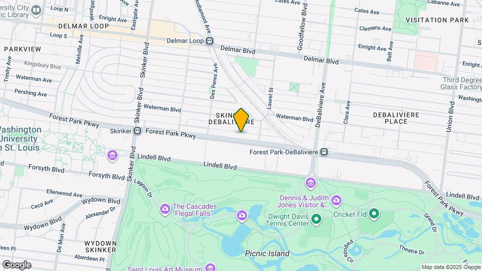 5842 Pershing Ave Map and Location Details