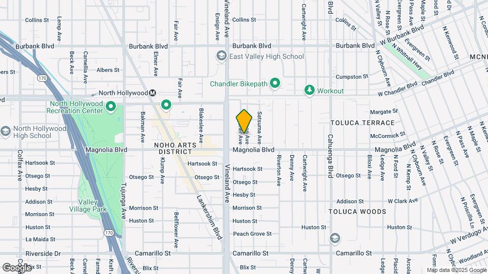 5229 Cleon Ave Map and Location Details