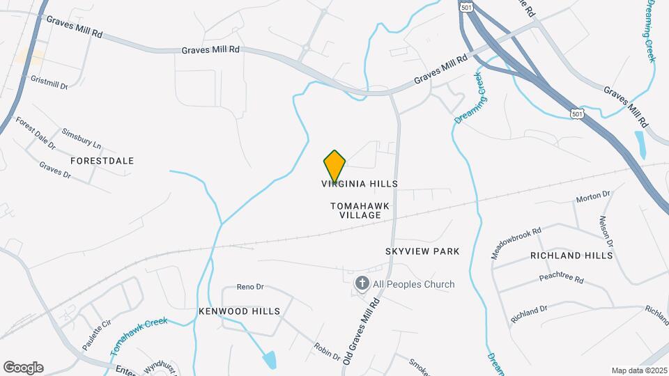 123 Valleydale Dr Map and Location Details