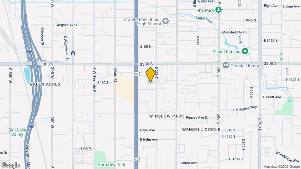 3381-3391 S Edison St Map and Location Details