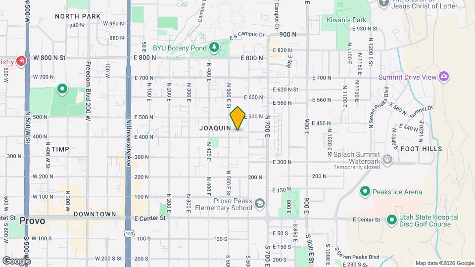 545 E 400 N Map and Location Details