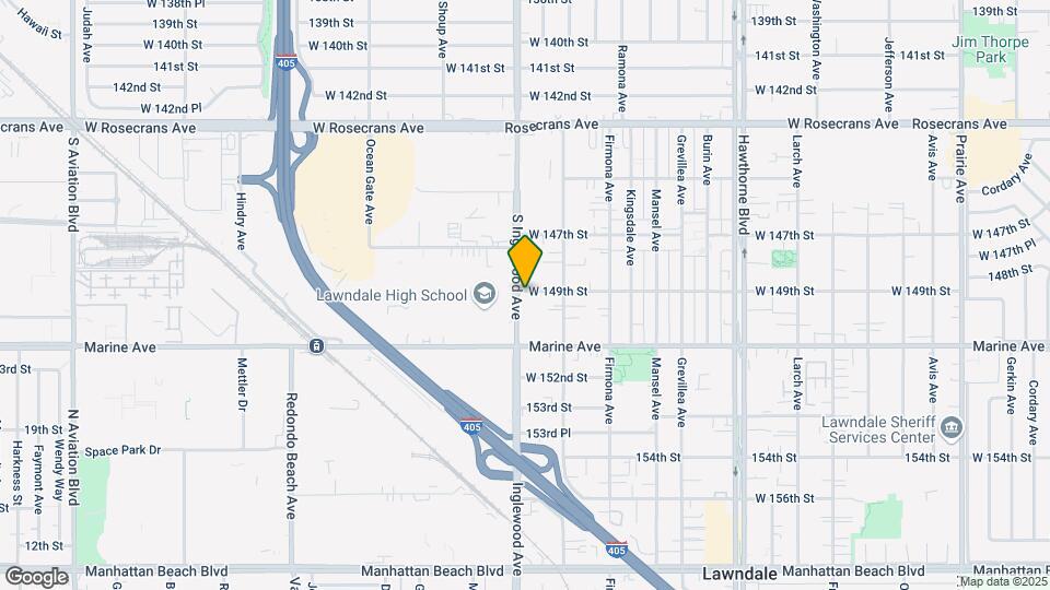 14902 Inglewood Ave Map and Location Details