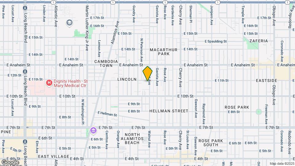 1085 Walnut Ave Map and Location Details