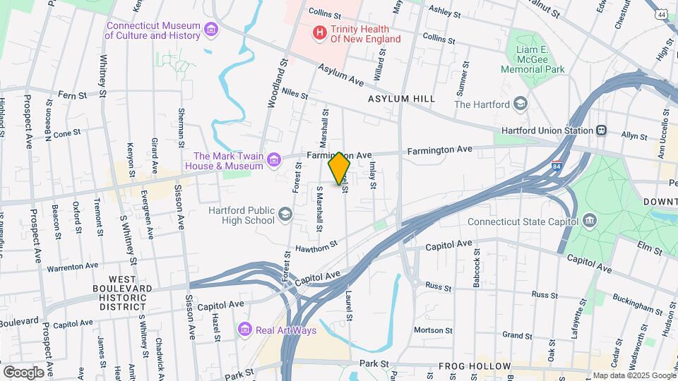 255 Laurel St Map and Location Details
