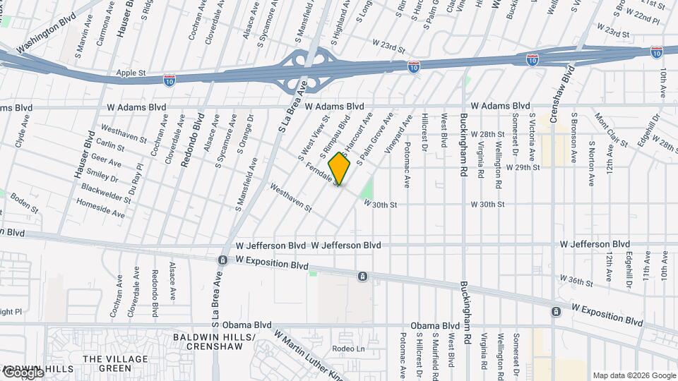 2903 S Palm Grove Ave Map and Location Details