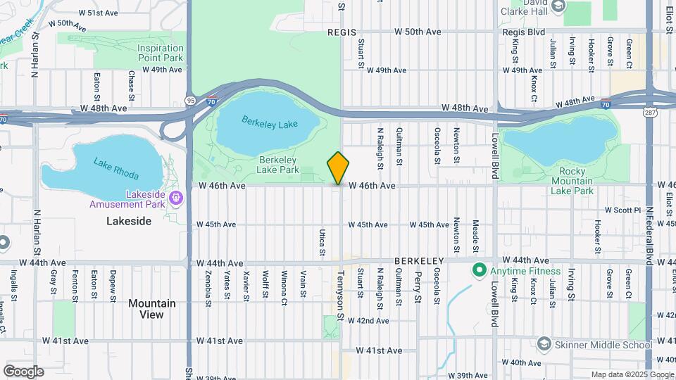 4575 Tennyson St Map and Location Details