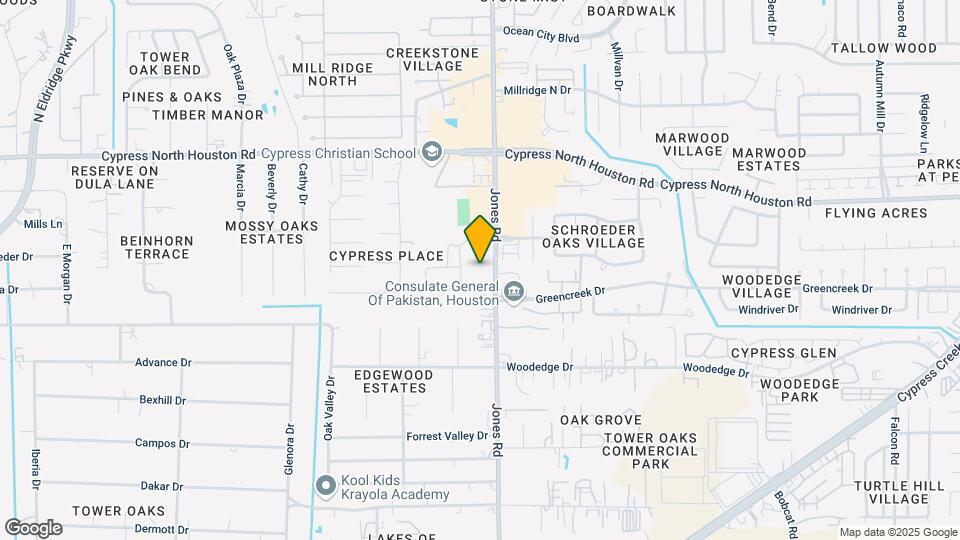 11925 Jones Rd Map and Location Details