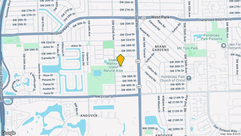 3654 SW 61st Ter Map and Location Details