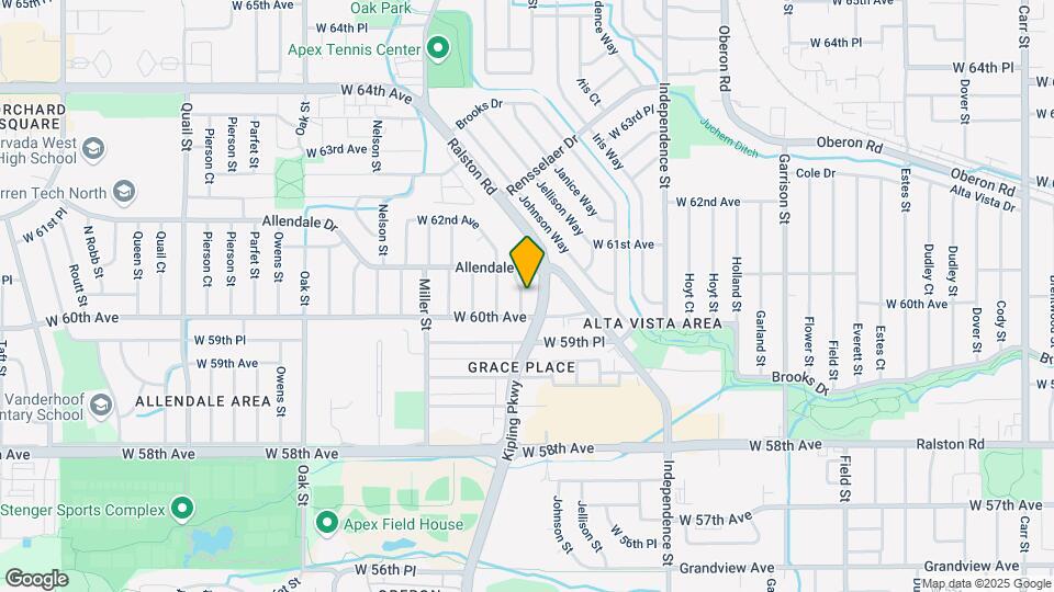 6020 Kline St Map and Location Details