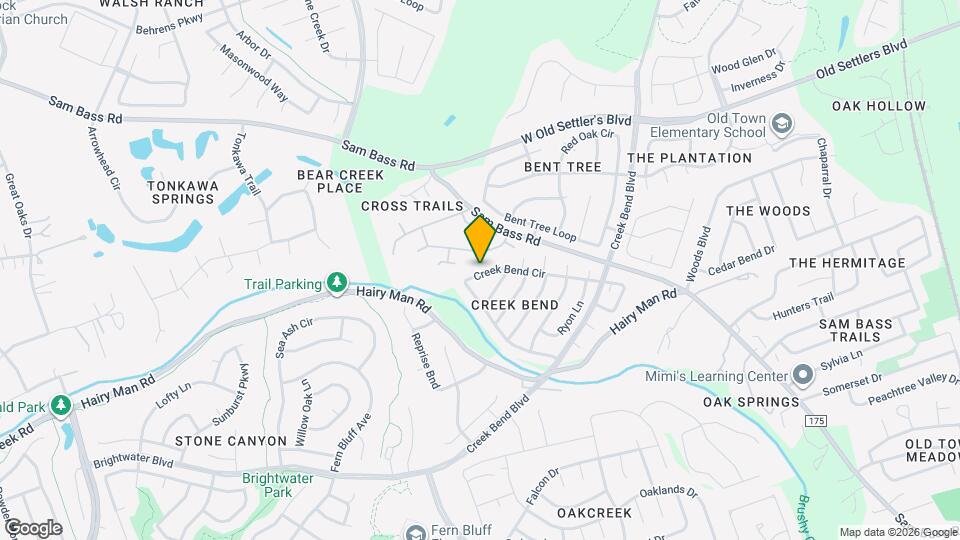 1706 Creek Bend Cir Map and Location Details