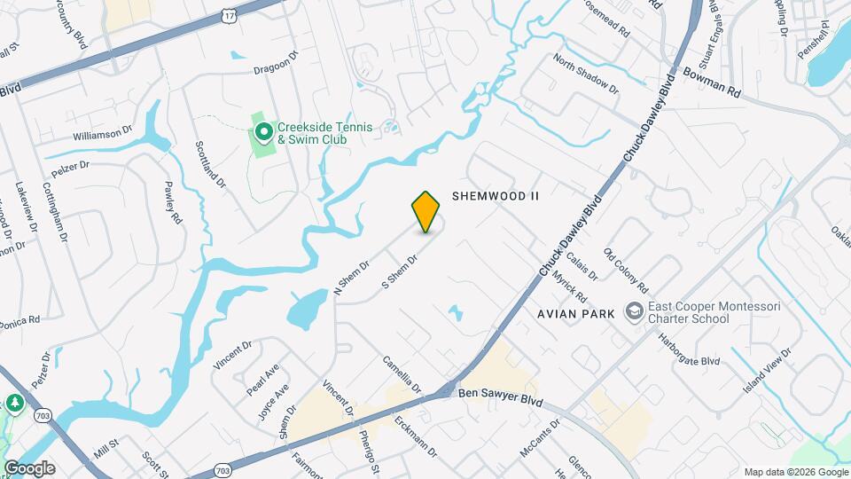 1036 S Shem Dr Map and Location Details