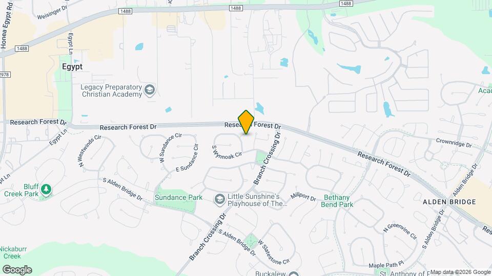 203 Shale Run Pl Map and Location Details